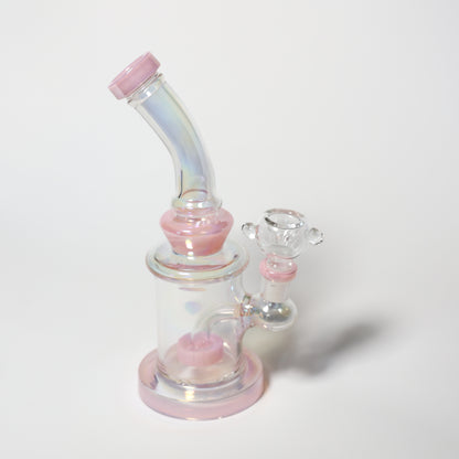 Pink Holographic Glazed Bong