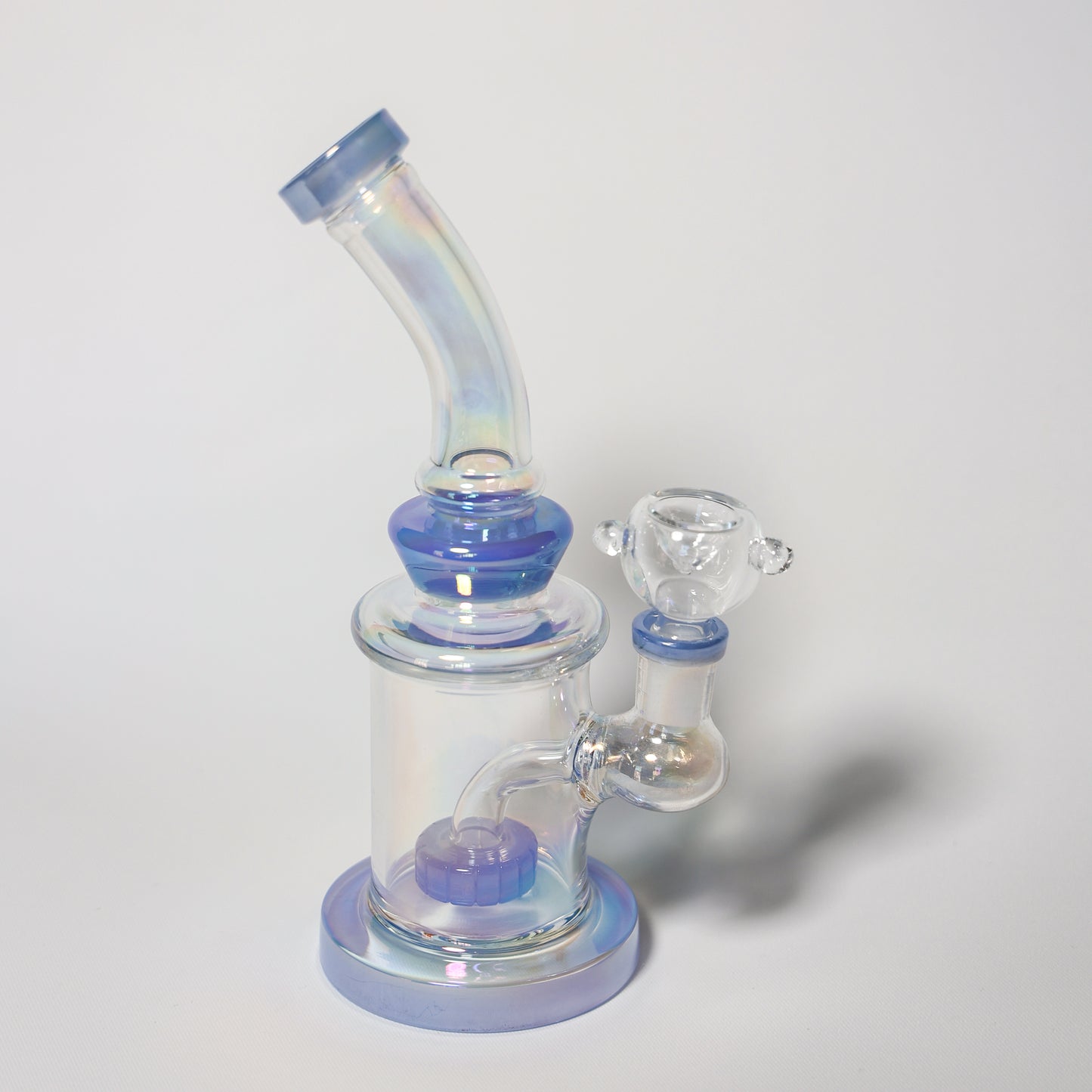 Blue Holographic Glazed Bong