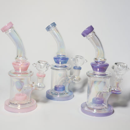 Purple/Lavender Holographic Glazed Bong