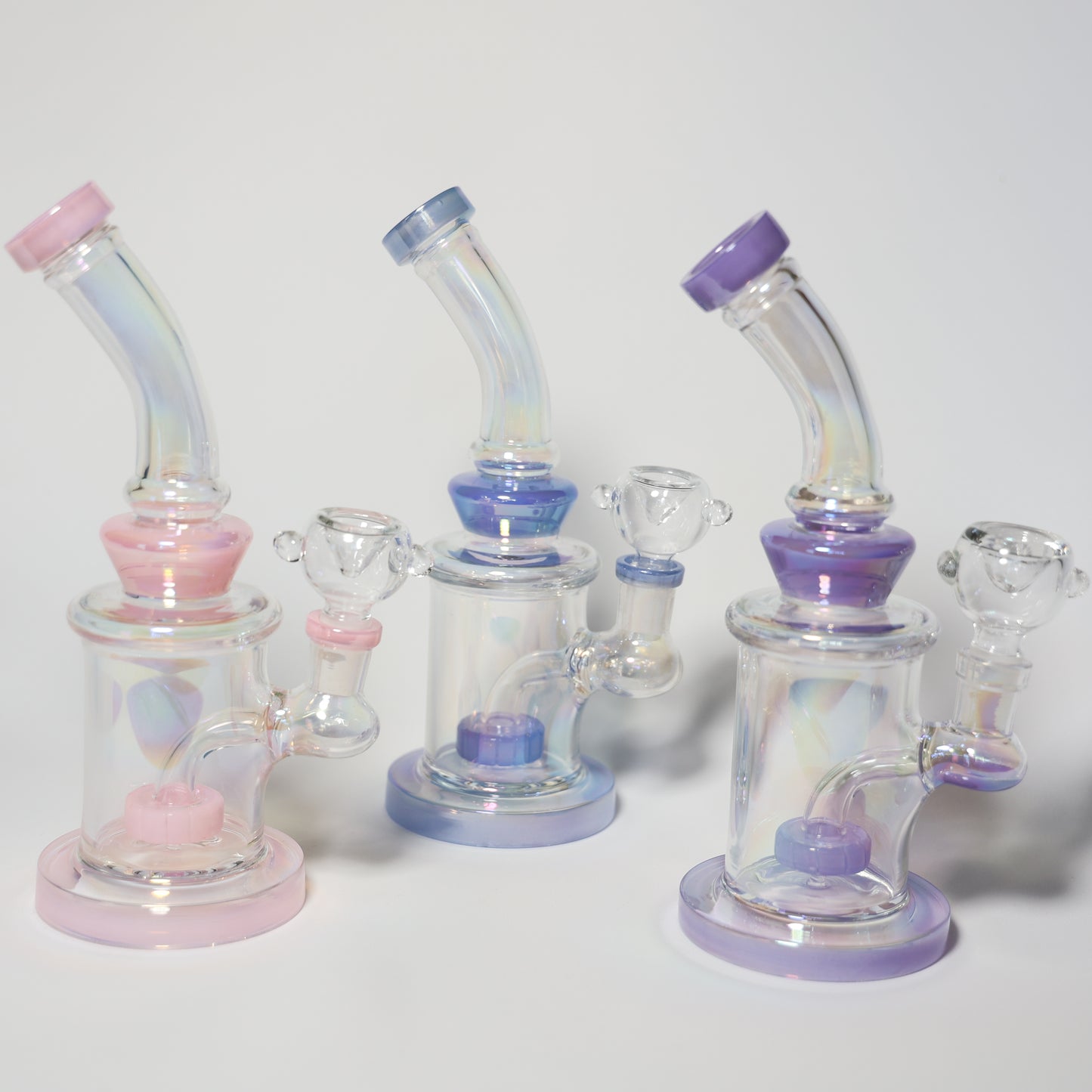 Pink Holographic Glazed Bong