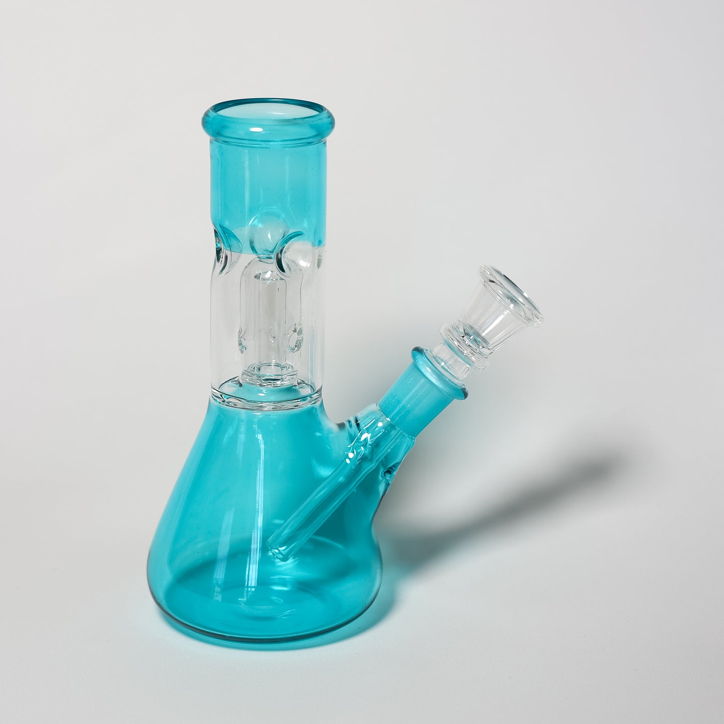 Blue Neon Glass Bong