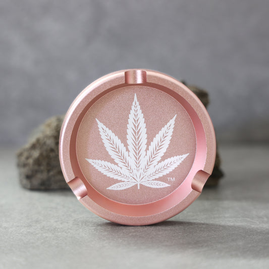 Rose Gold Flower Aluminum Ashtray