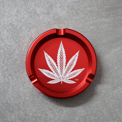 Red Flower Aluminum Ashtray