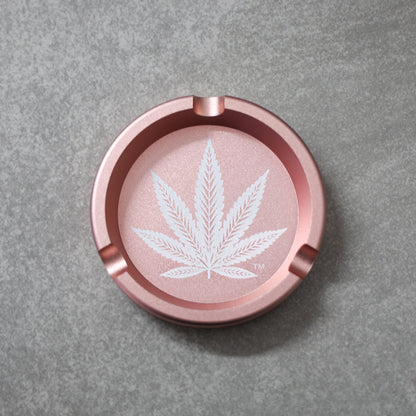 Rose Gold Flower Aluminum Ashtray