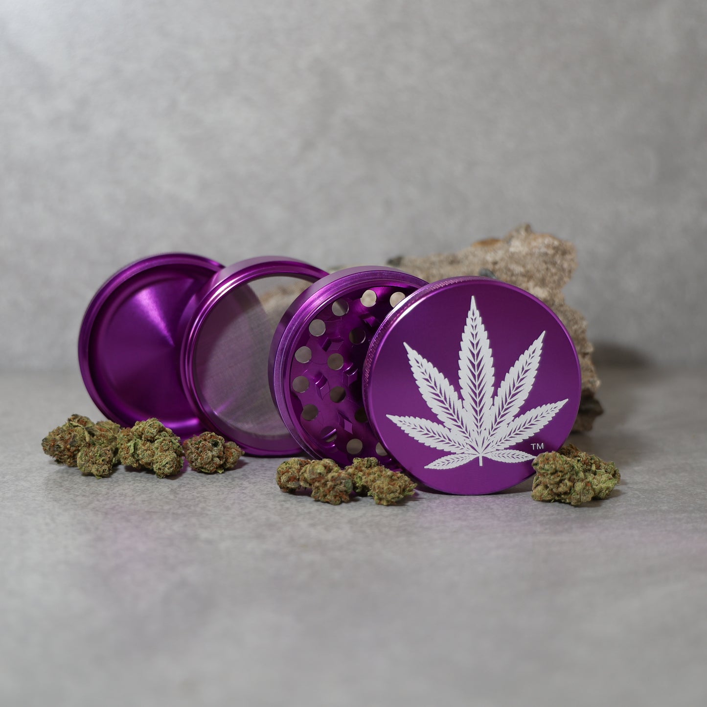 Purple 2.5 in / 63.5mm Weed Grinder