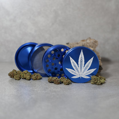 Blue 2.5 in / 63.5mm Weed Grinder