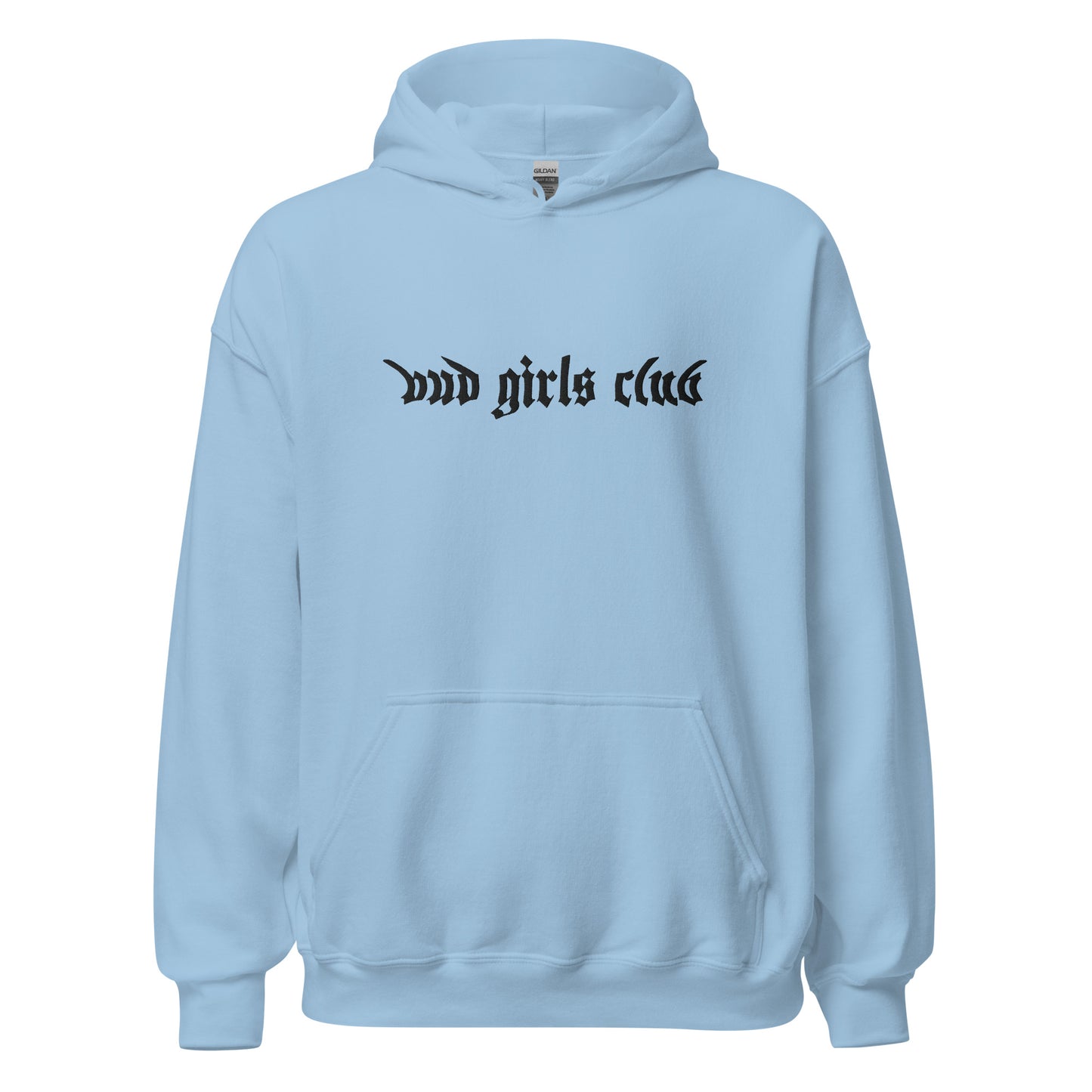 Black Embroidered-Unisex Bud Girls Club Hoodie