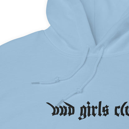 Black Embroidered-Unisex Bud Girls Club Hoodie