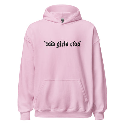 Black Embroidered-Unisex Bud Girls Club Hoodie