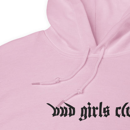 Black Embroidered-Unisex Bud Girls Club Hoodie