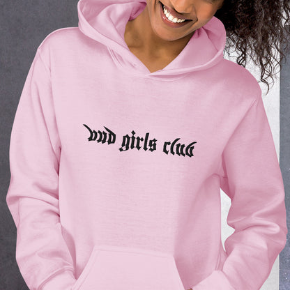 Black Embroidered-Unisex Bud Girls Club Hoodie