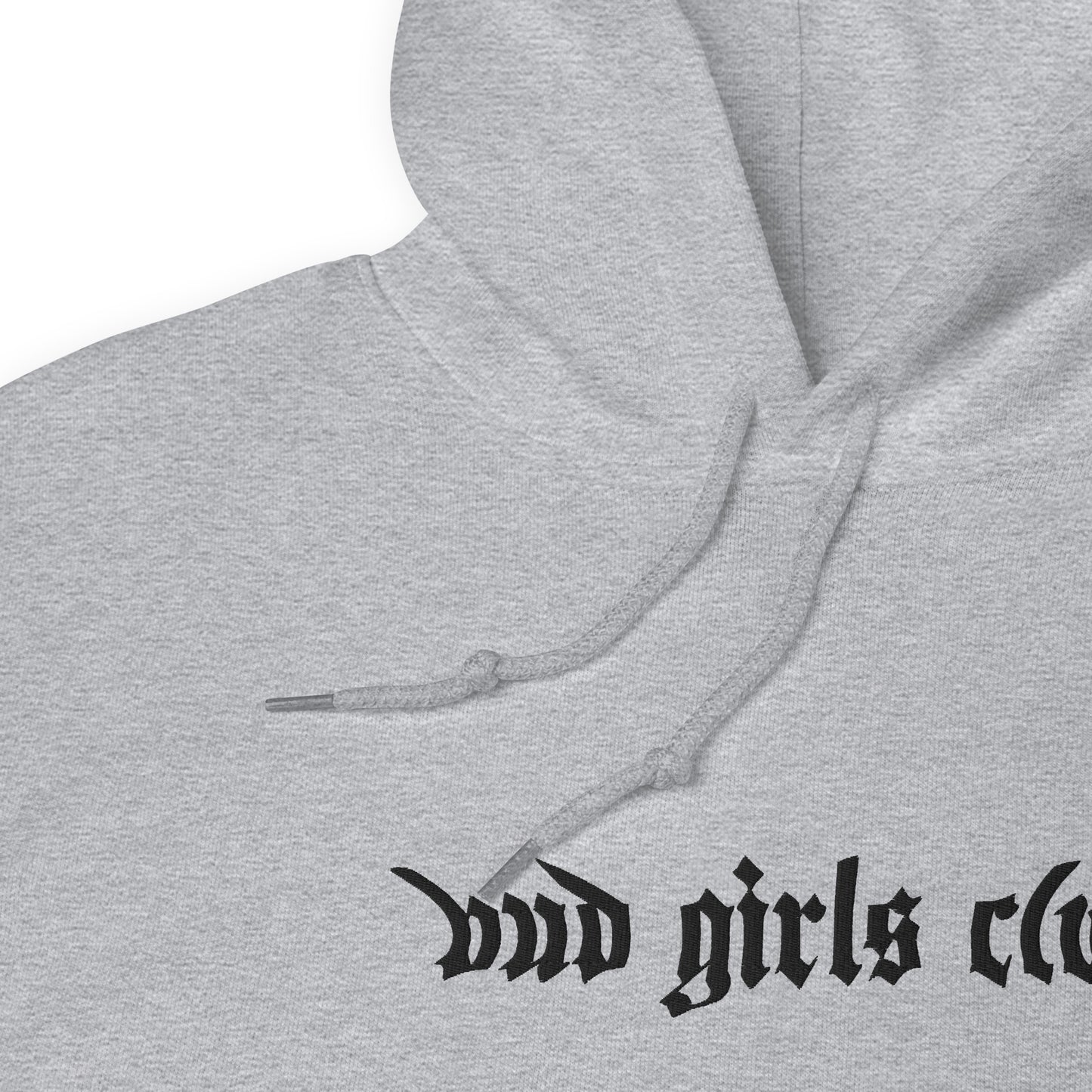 Black Embroidered-Unisex Bud Girls Club Hoodie