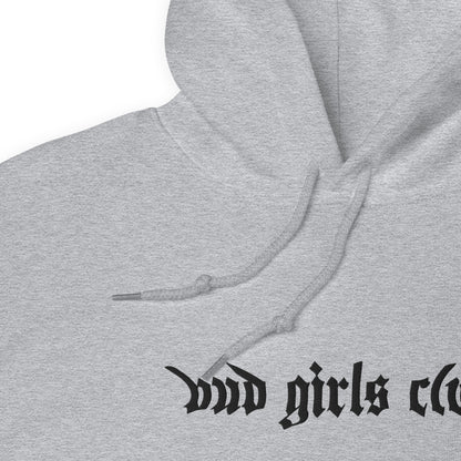 Black Embroidered-Unisex Bud Girls Club Hoodie