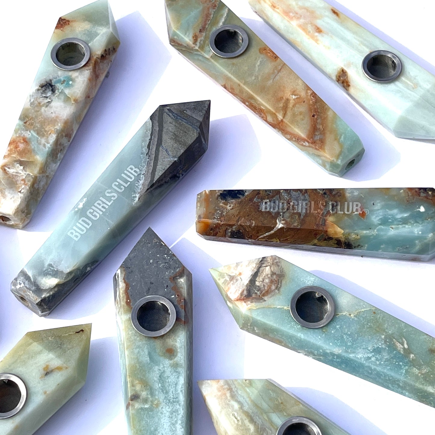 Caribbean Calcite Crystal Pipe