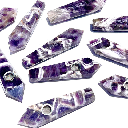 Dream Amethyst Crystal Pipe